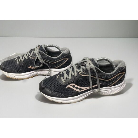 Saucony Cohesion Womens Size 9.5 Gray/Pink Running Walking Shoes Comfort Casual - Picture 3 of 9